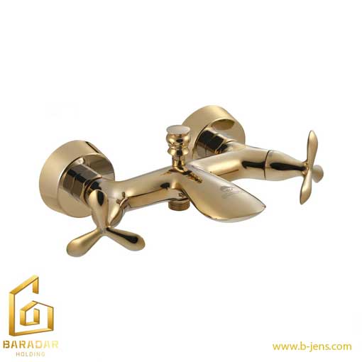 شیردوش-درخشان-مدل-گلد-آنتیک قیمت شیر دوش درخشان مدل گلد آنتیک